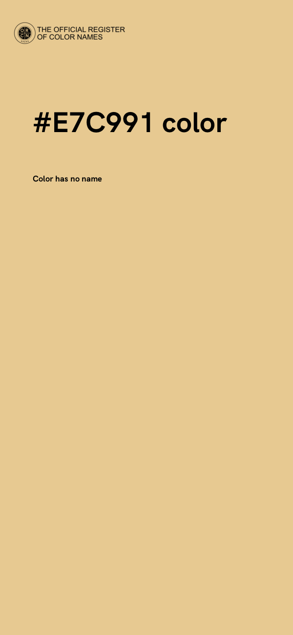 #E7C991 color image
