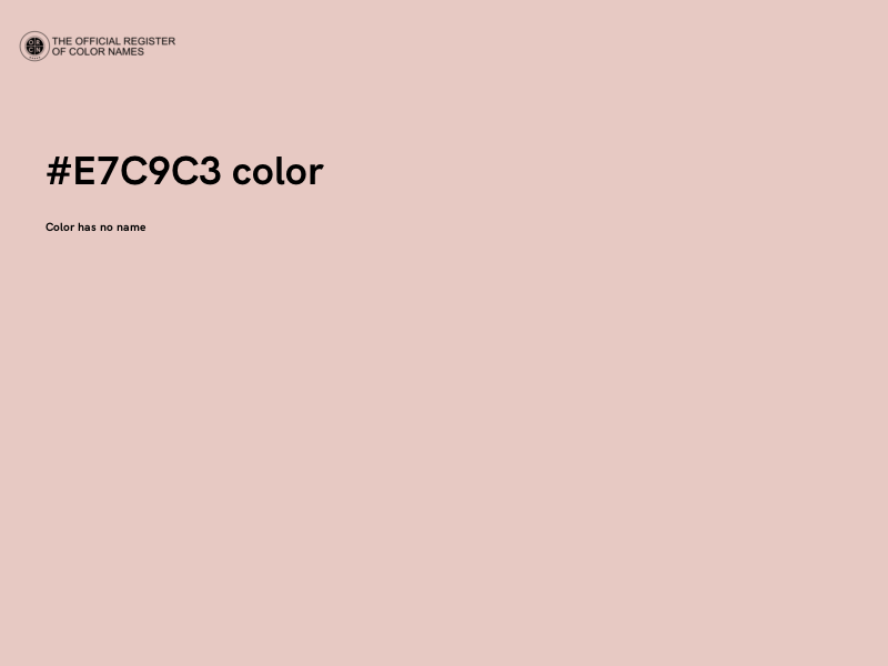 #E7C9C3 color image