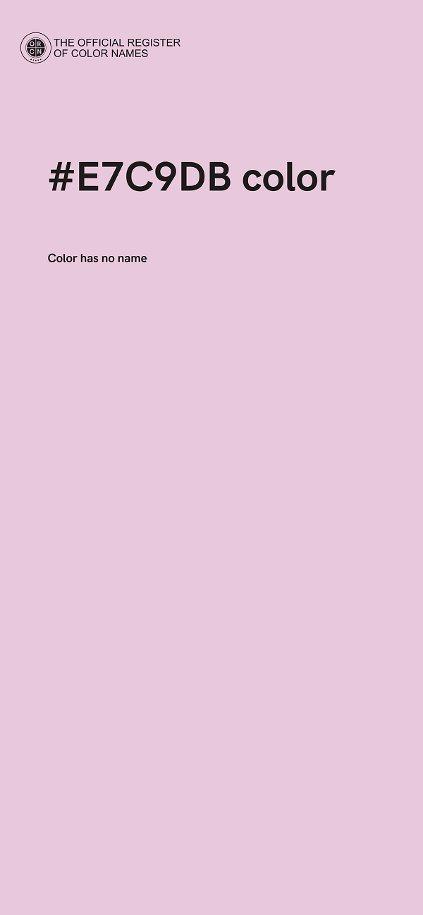 #E7C9DB color image