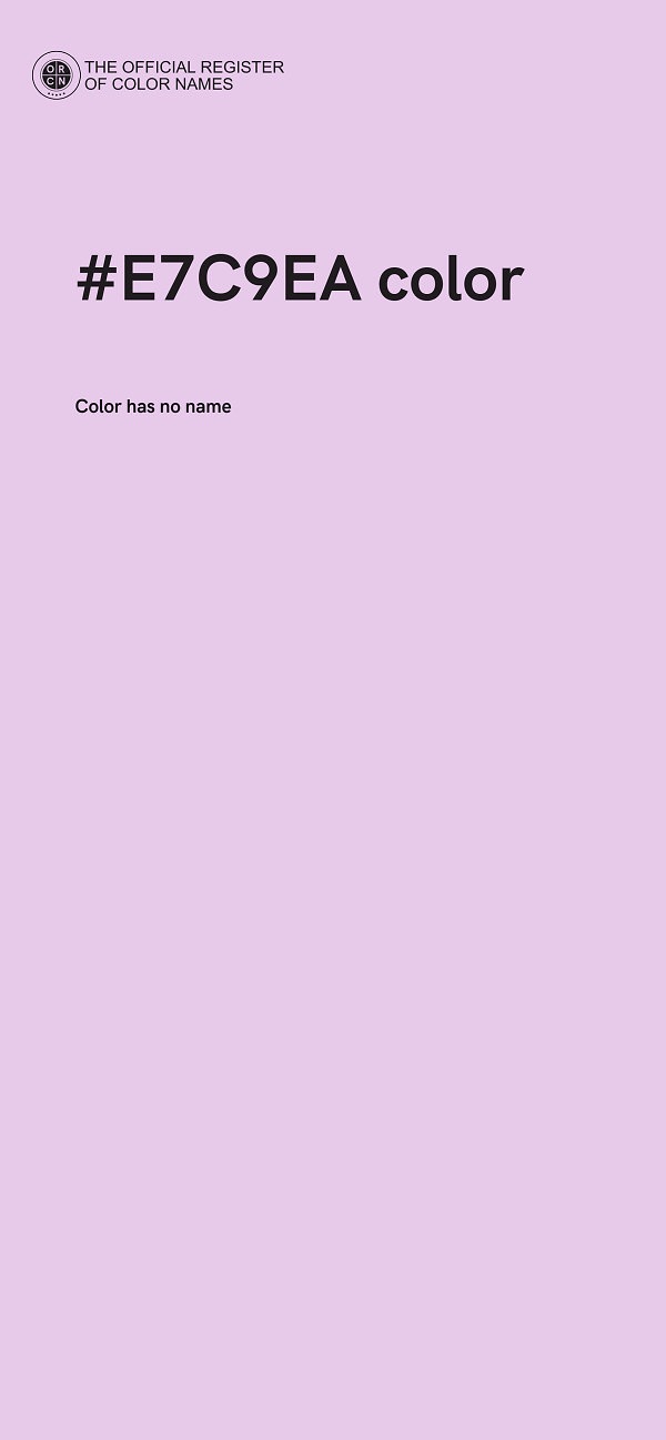 #E7C9EA color image