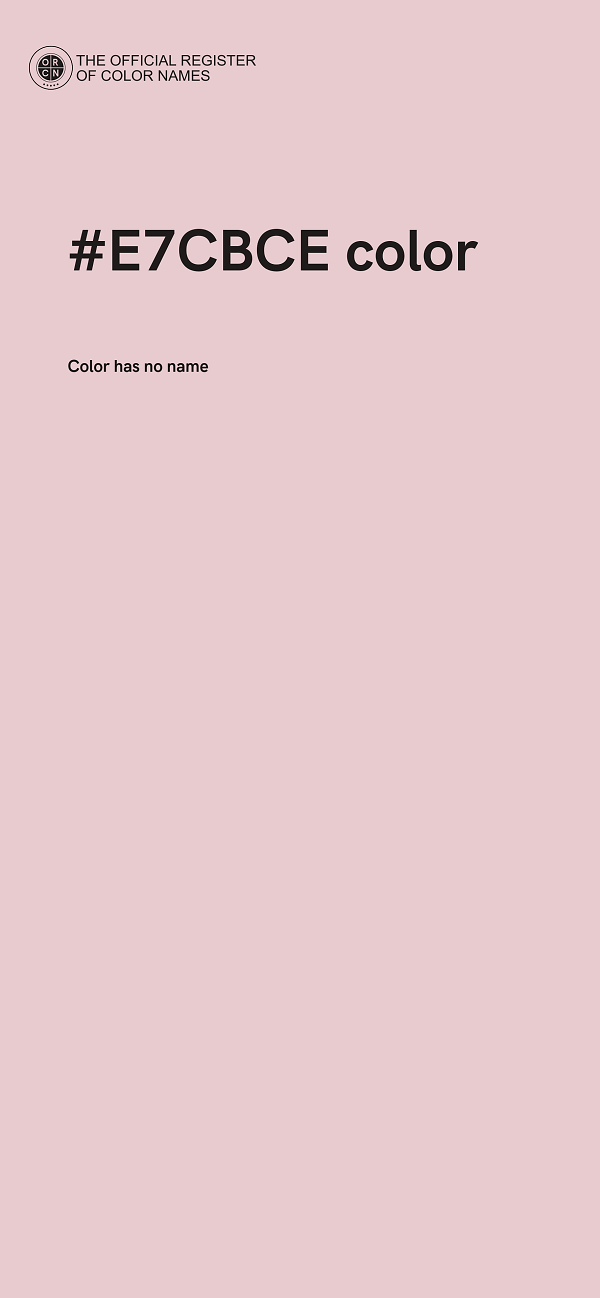 #E7CBCE color image