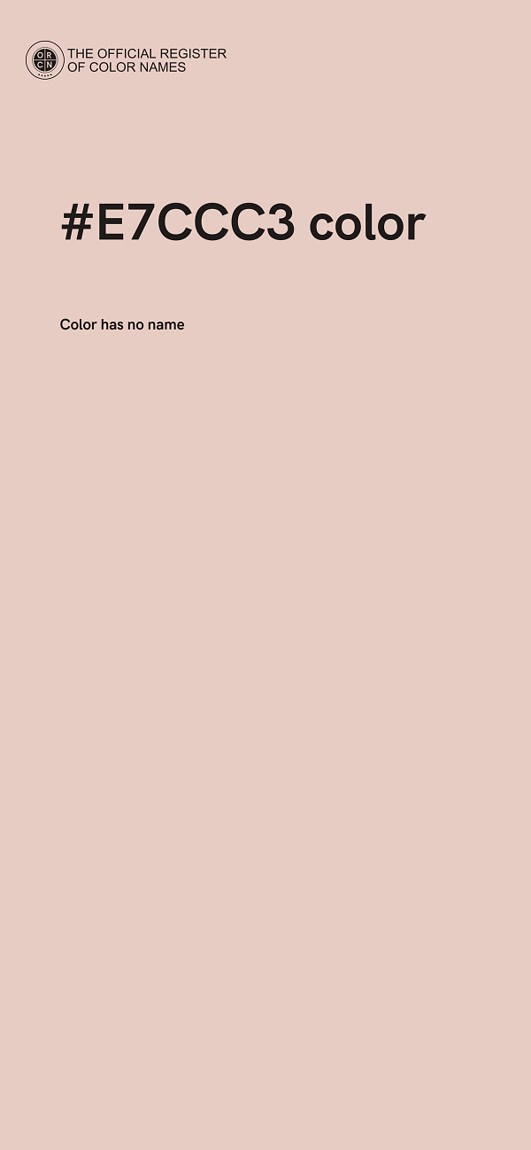 #E7CCC3 color image