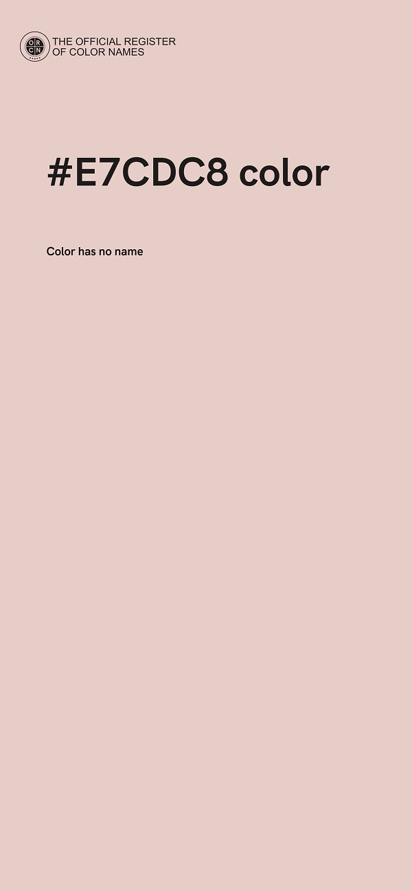 #E7CDC8 color image
