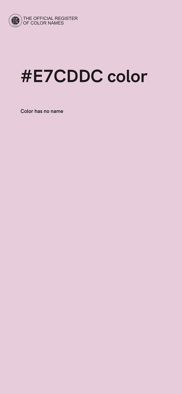#E7CDDC color image