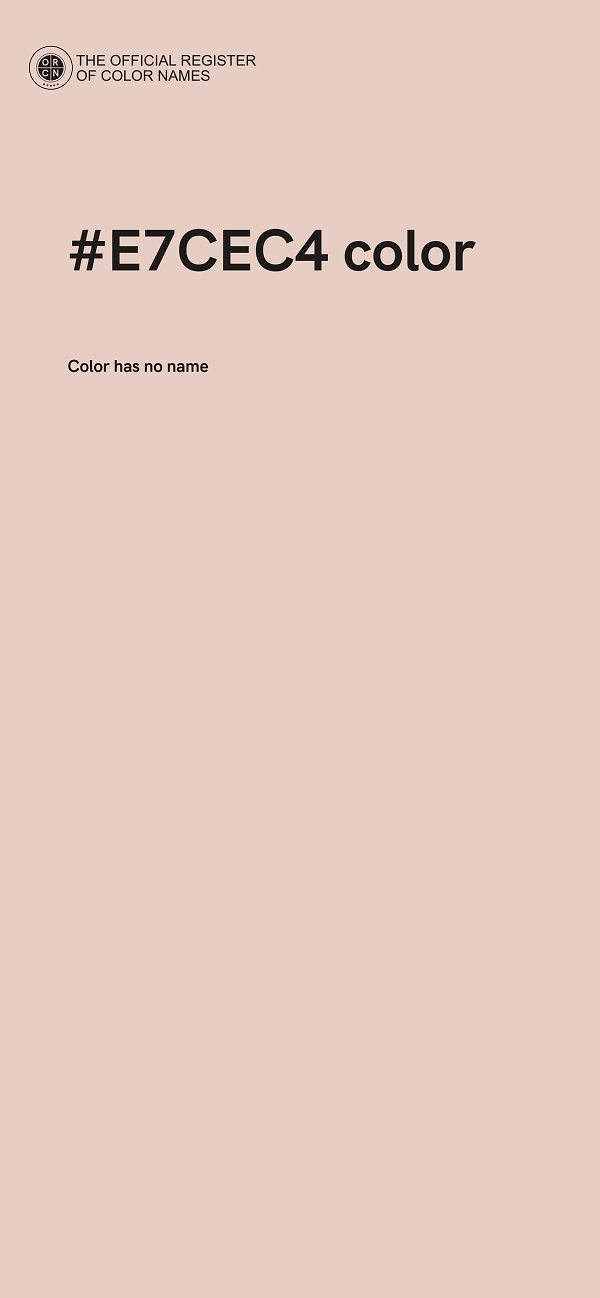 #E7CEC4 color image