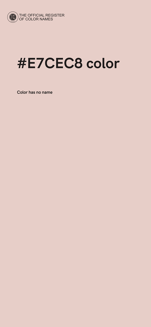 #E7CEC8 color image