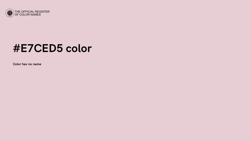#E7CED5 color image