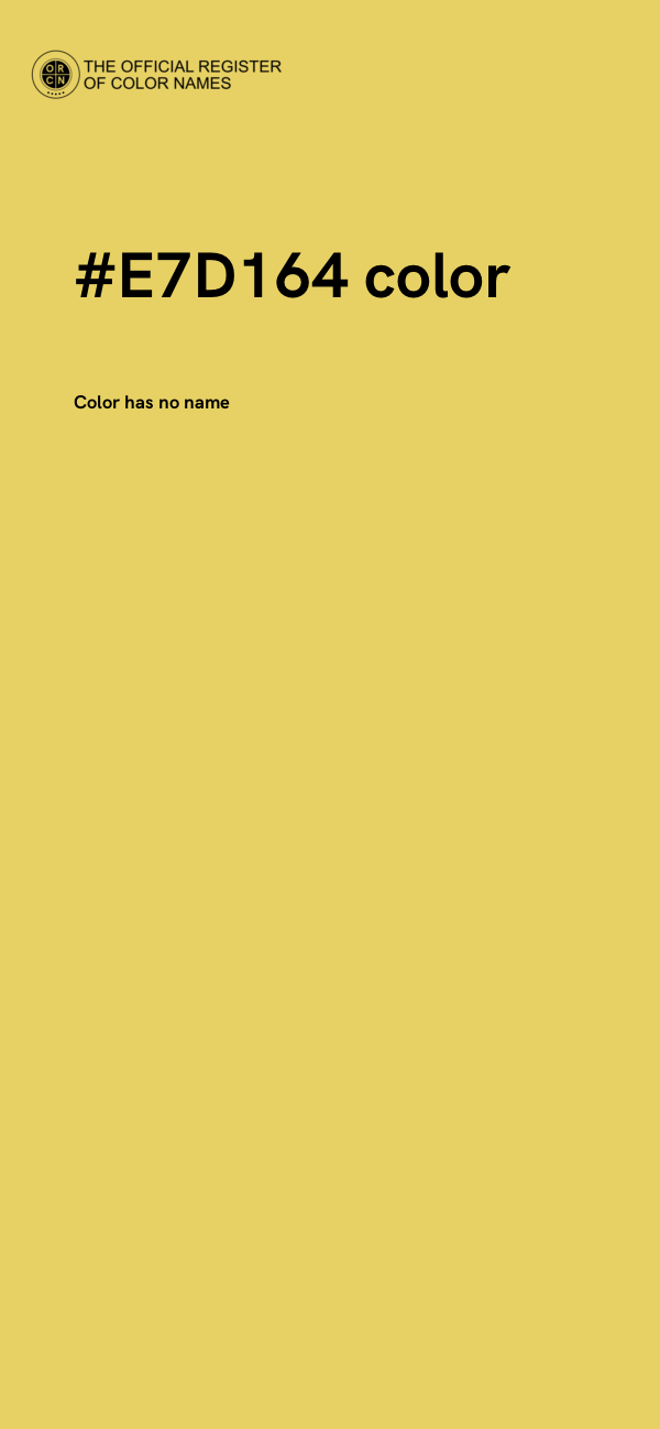 #E7D164 color image
