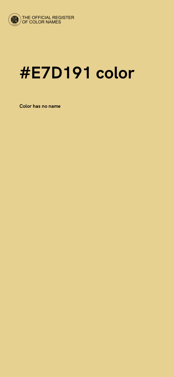#E7D191 color image