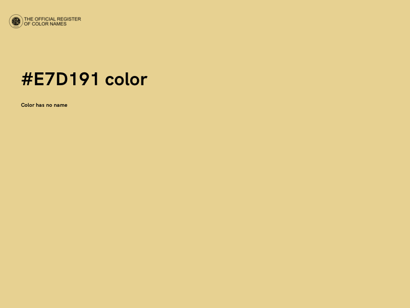 #E7D191 color image
