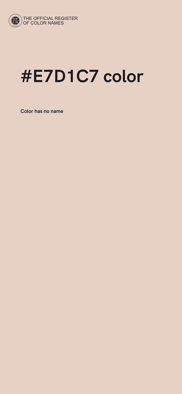 #E7D1C7 color image