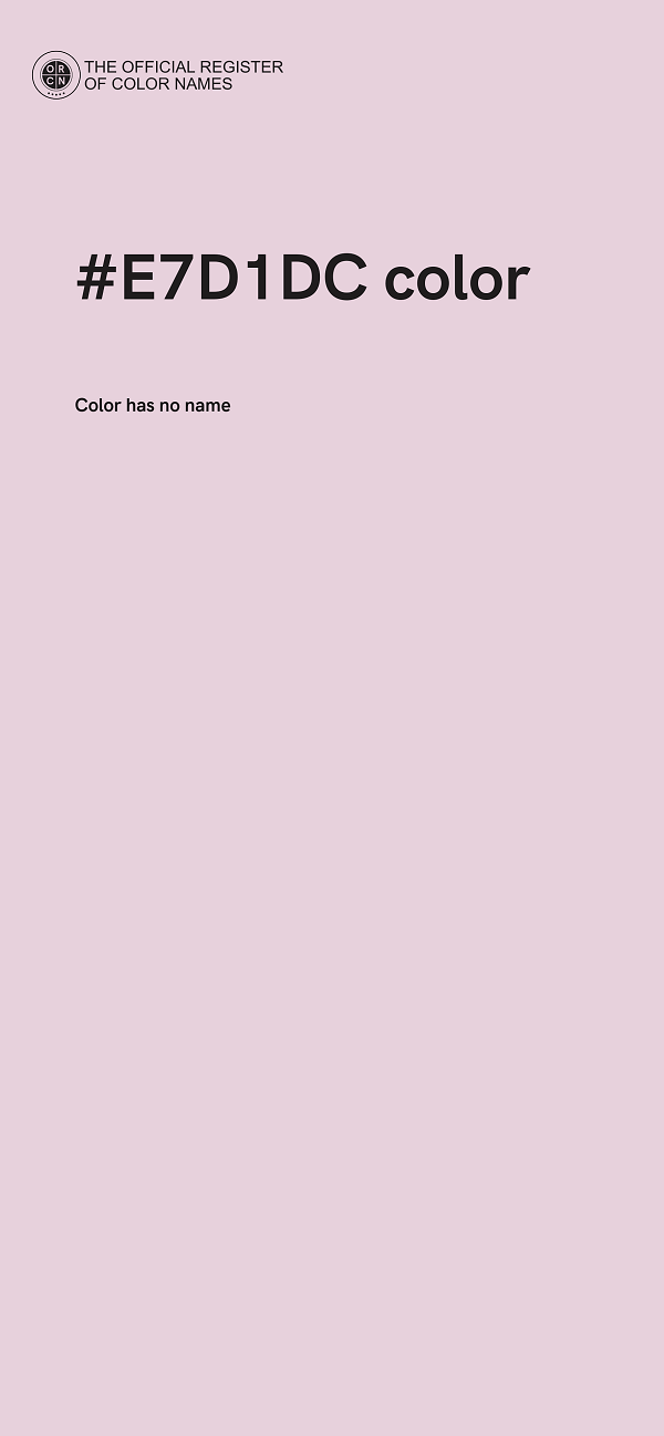 #E7D1DC color image