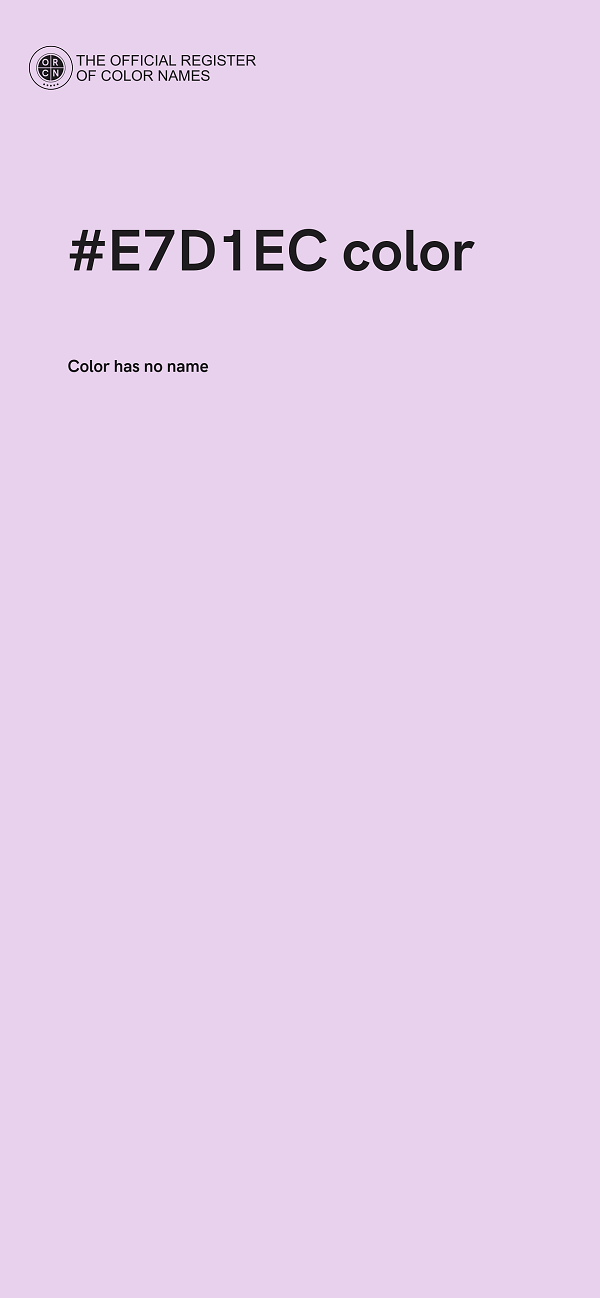 #E7D1EC color image