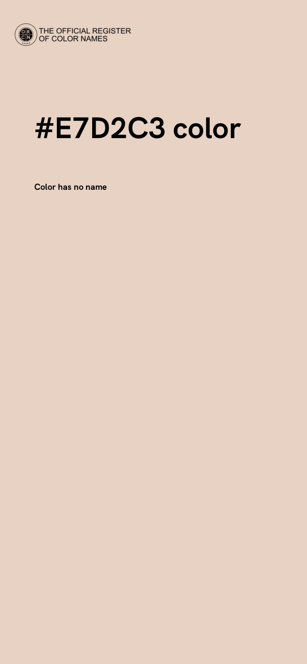 #E7D2C3 color image