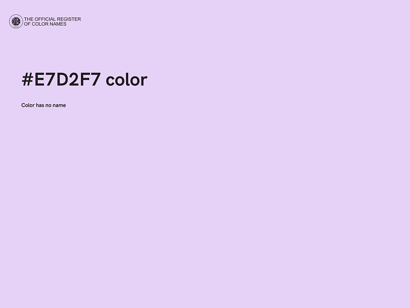 #E7D2F7 color image