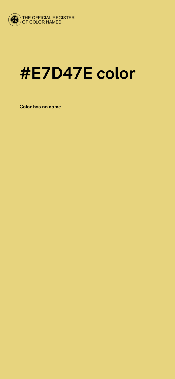 #E7D47E color image