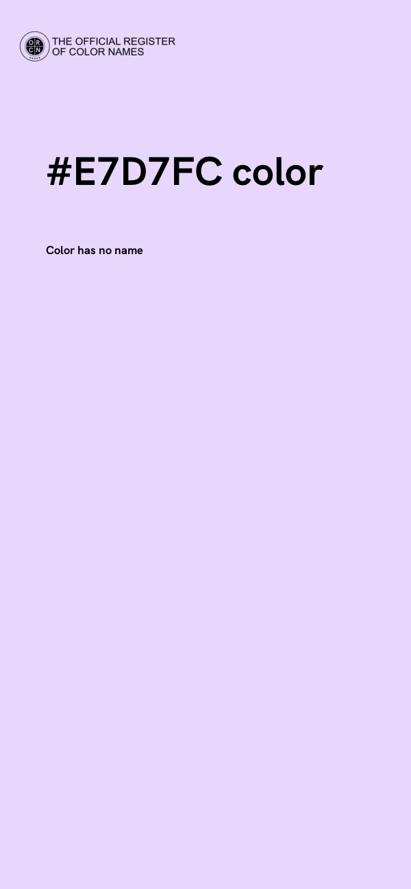 #E7D7FC color image
