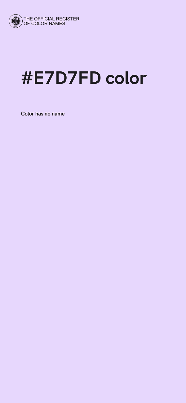 #E7D7FD color image
