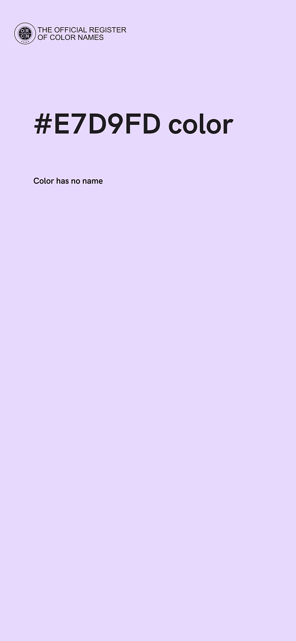 #E7D9FD color image