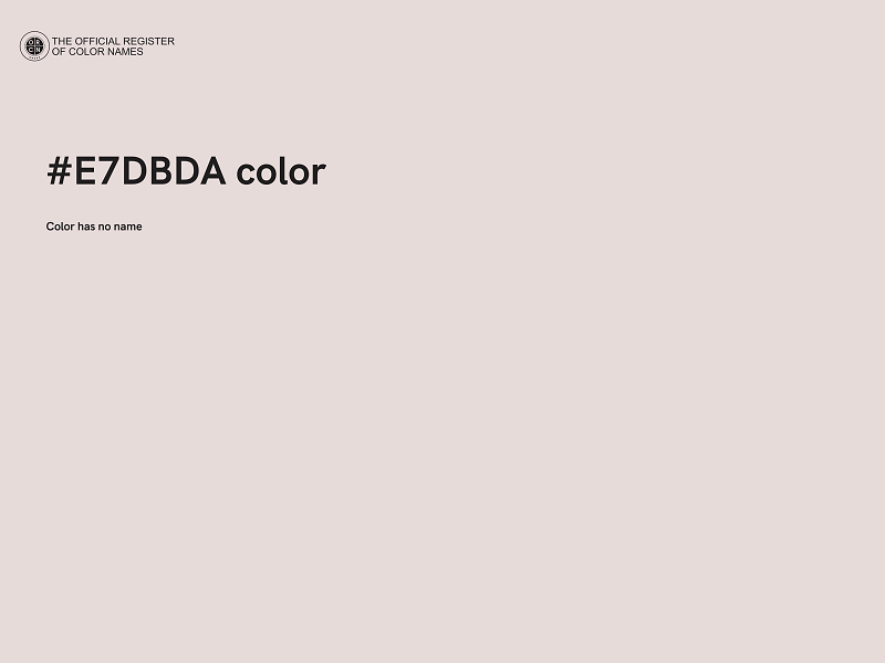 #E7DBDA color image