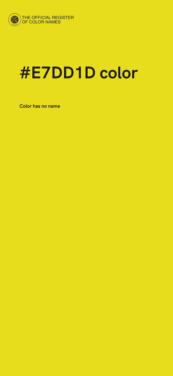 #E7DD1D color image