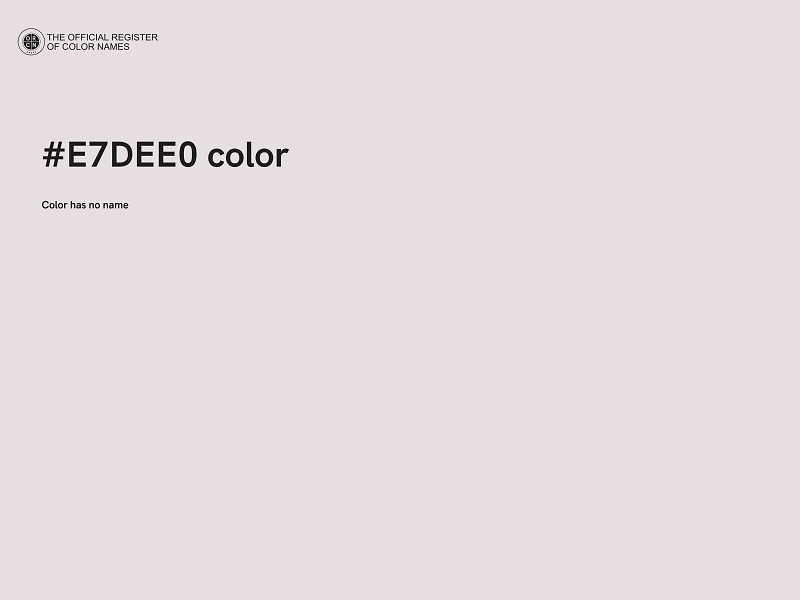 #E7DEE0 color image