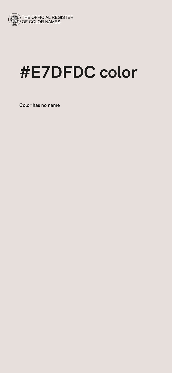 #E7DFDC color image
