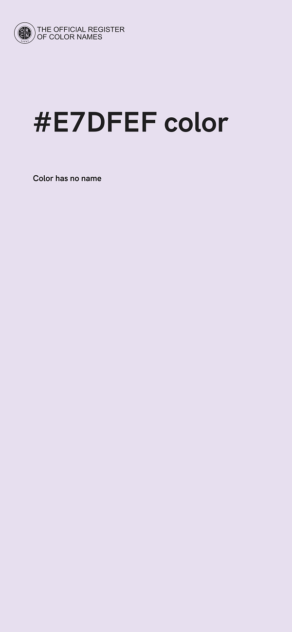 #E7DFEF color image