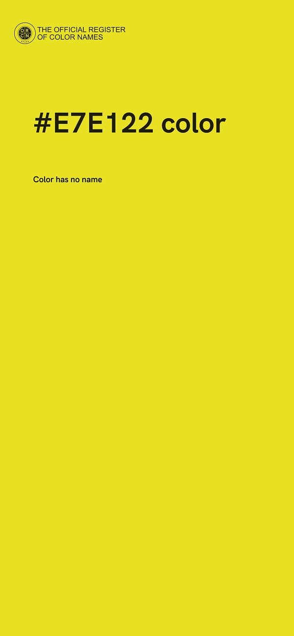 #E7E122 color image