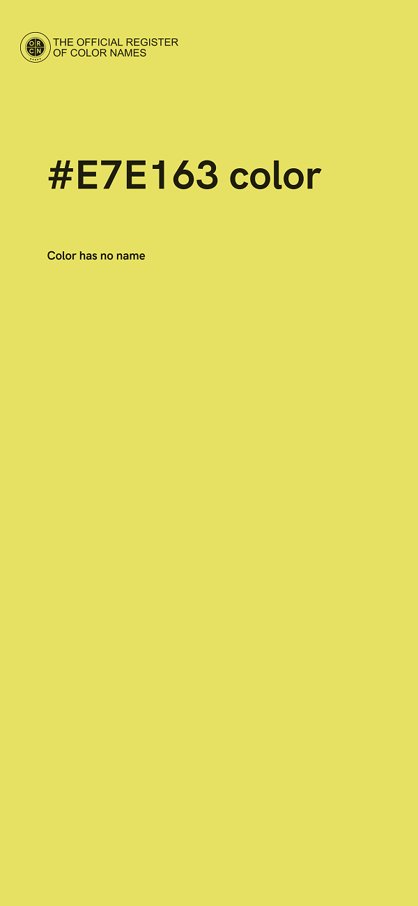#E7E163 color image