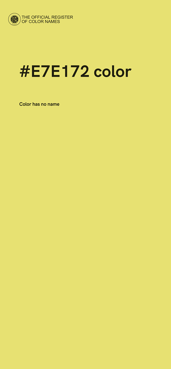#E7E172 color image