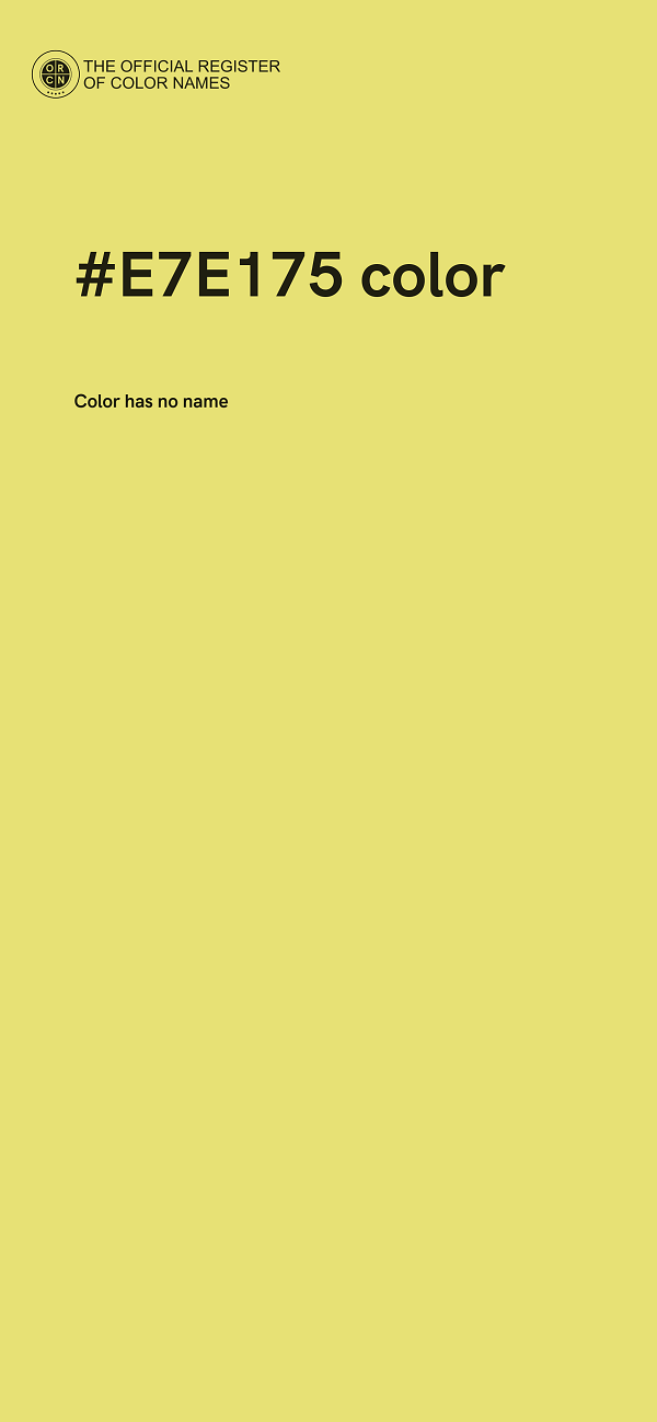 #E7E175 color image