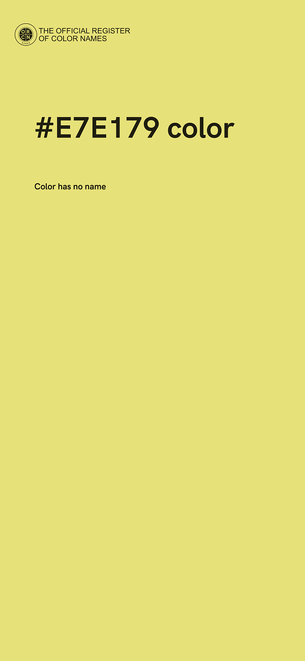 #E7E179 color image
