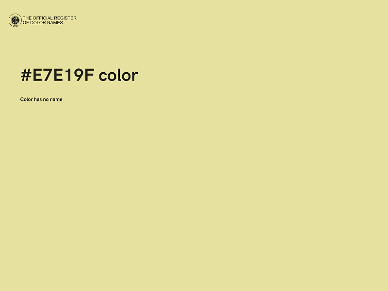 #E7E19F color image