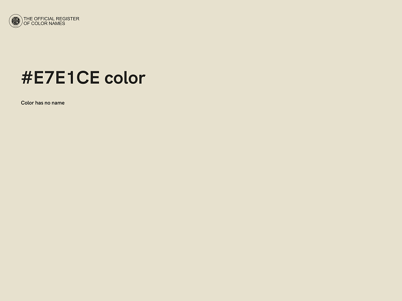 #E7E1CE color image