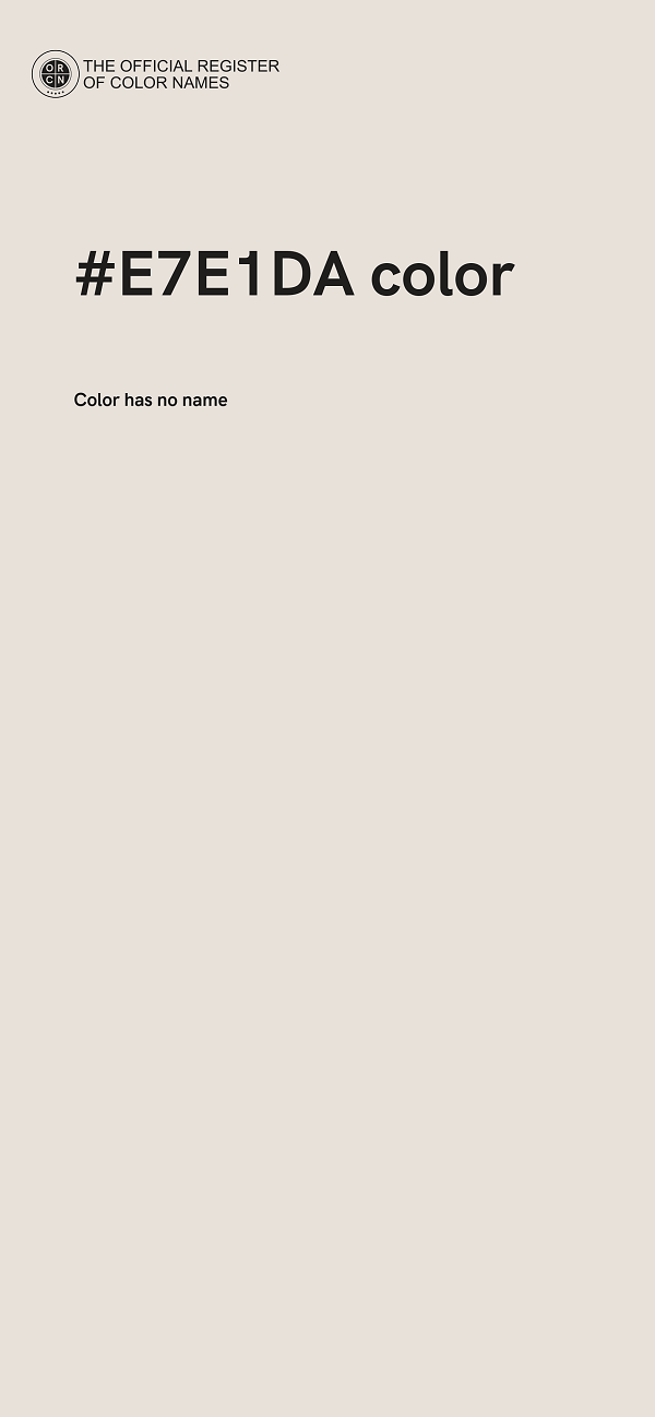 #E7E1DA color image