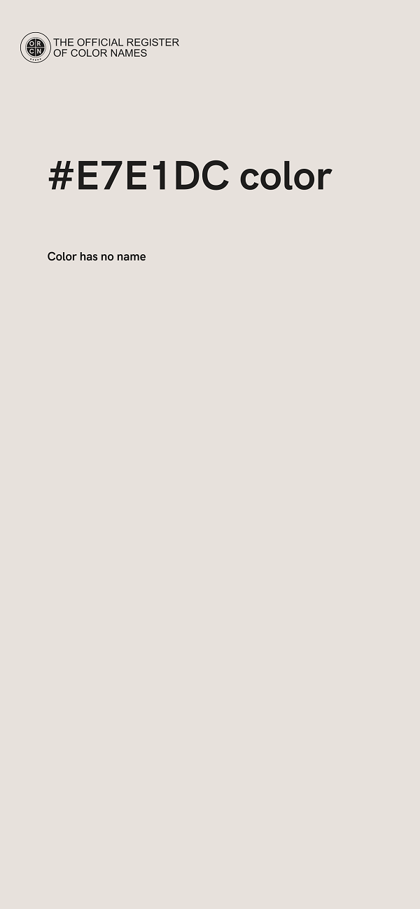 #E7E1DC color image