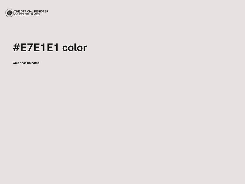 #E7E1E1 color image
