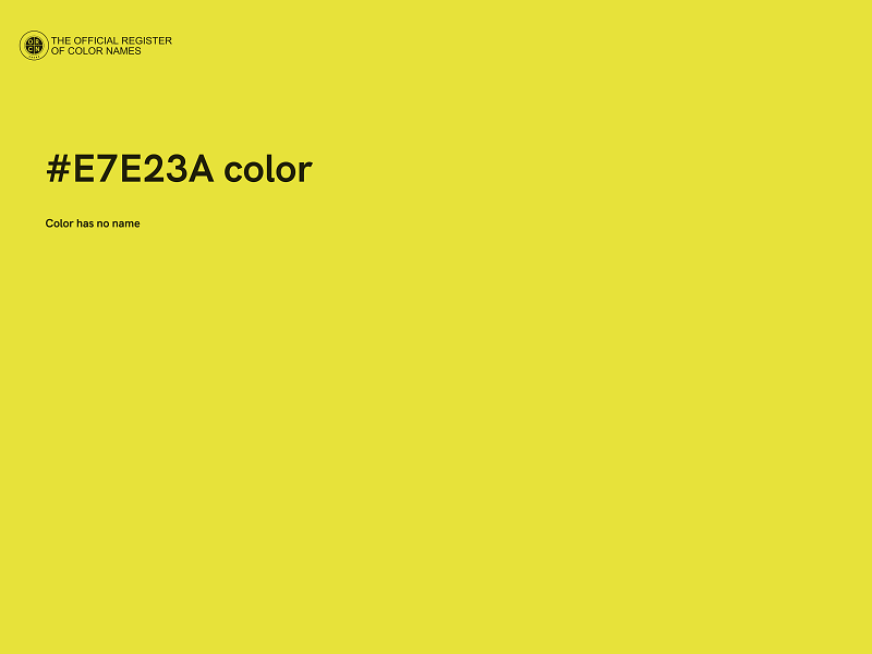 #E7E23A color image