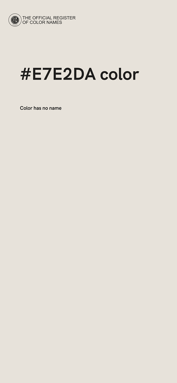 #E7E2DA color image