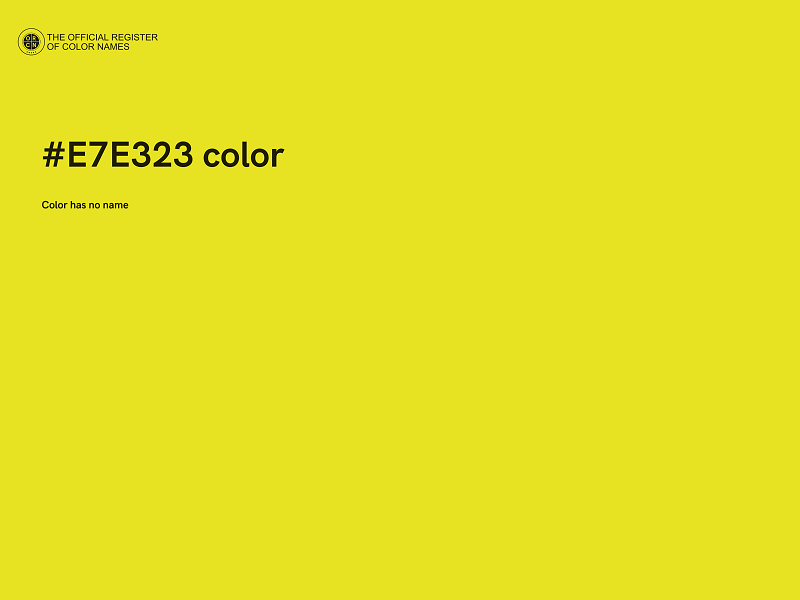 #E7E323 color image
