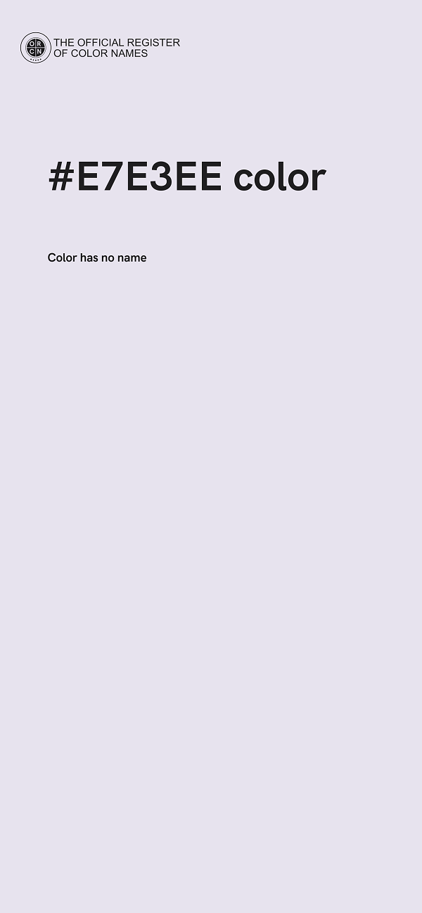 #E7E3EE color image