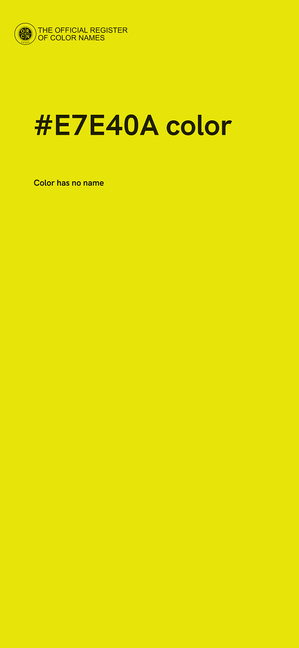 #E7E40A color image