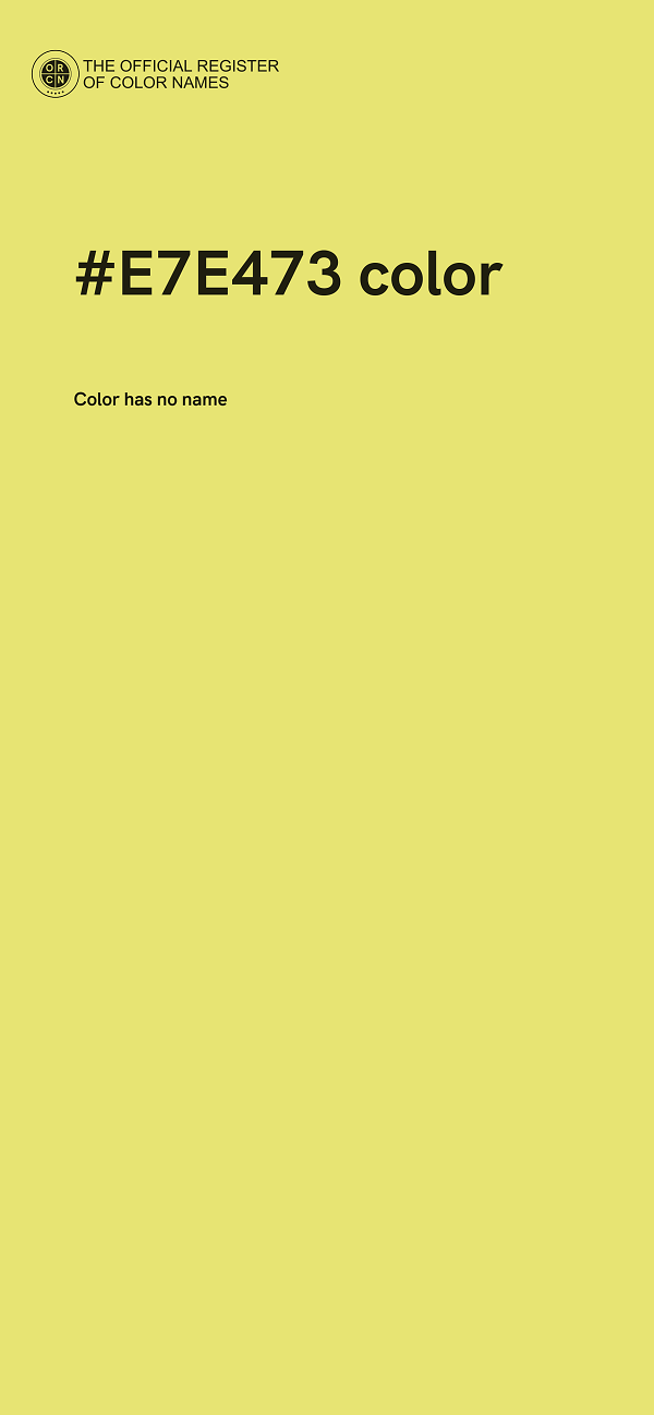 #E7E473 color image
