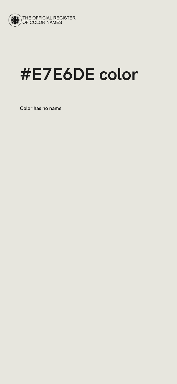 #E7E6DE color image