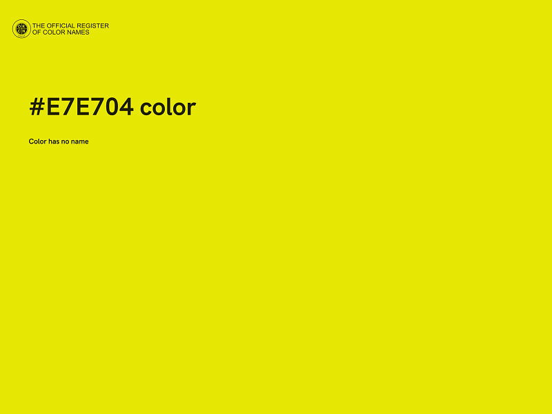 #E7E704 color image