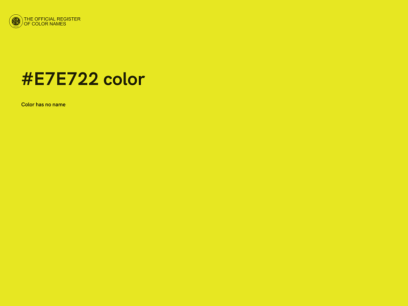 #E7E722 color image