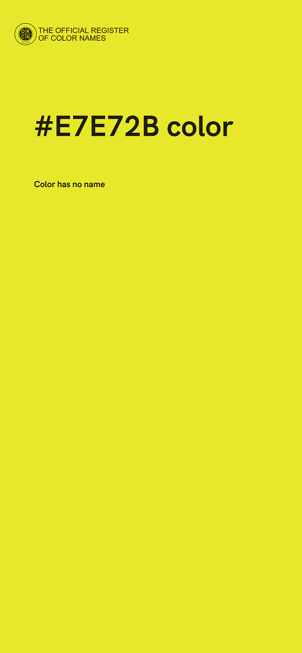 #E7E72B color image