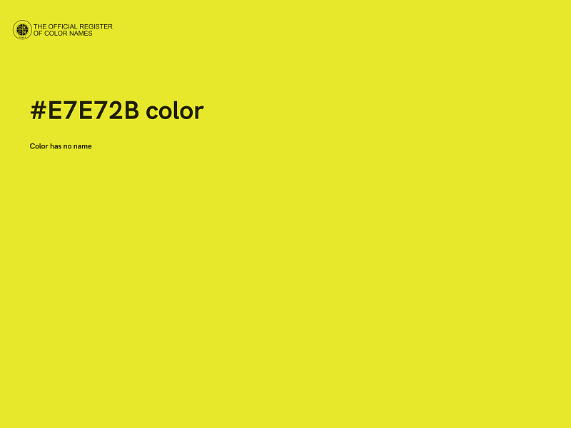 #E7E72B color image