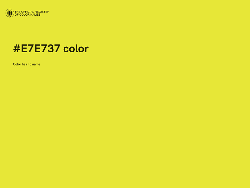 #E7E737 color image